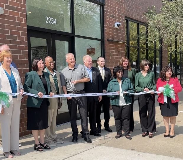 Officials with MSUFCU cut the ribbon to open its first Chicago location on Sept. 20, 2024. Credit/MSUFCU