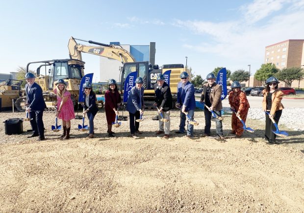 Randolph-Brooks FCU broke ground for a branch in Garland, Texas, Oct. 11. Credit/RBFCU