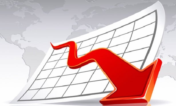 Arrow going down (Image: Shutterstock)